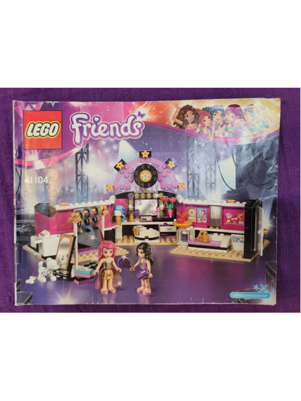 LEGO Friends 41004 Heartlake Beauty Salon Instruction Manual Book Only Genuine